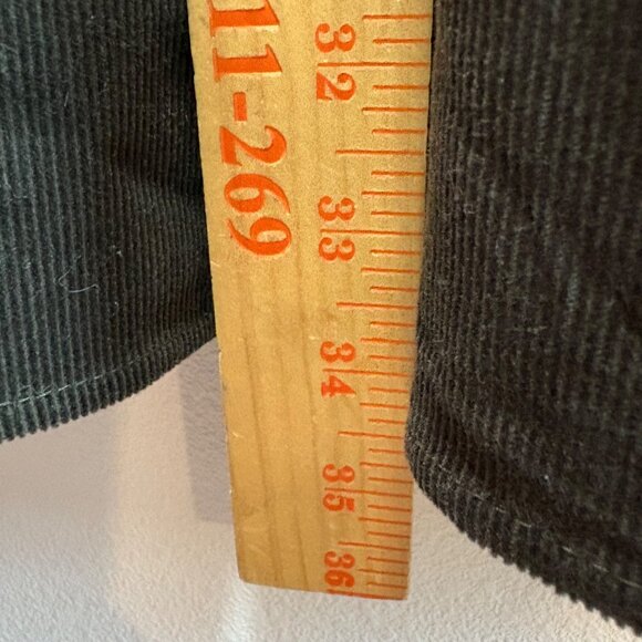 Copper Key Black Corduroy Babydoll Dress M Tiered Cottage Long Sleeve - Picture 5 of 8